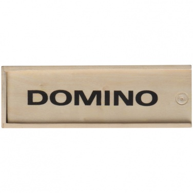 Logo trade promotional items image of: Game of dominoes KO SAMUI, beige