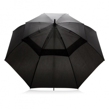 Logo trade business gifts image of: Swiss Peak Tornado 30" storm umbrella, black