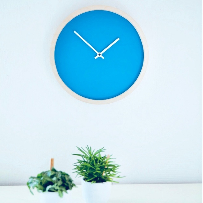 Logo trade promotional giveaways image of: Wooden wall clock M
