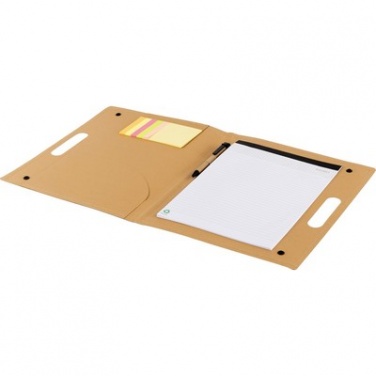 Logotrade promotional item image of: Conference folder, notebook A4, ball pen, sticky notes, beige