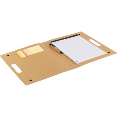 Logotrade corporate gifts photo of: Conference folder, notebook A4, ball pen, sticky notes, beige