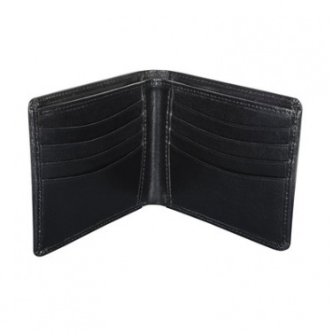 Logo trade promotional merchandise photo of: Mauro Conti leather wallet, RFID protection, black