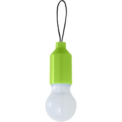 Logo trade promotional items picture of: LED lamp Pear-shaped, green