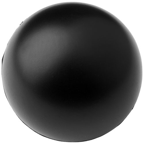 Logo trade promotional products image of: Cool round stress reliever, black