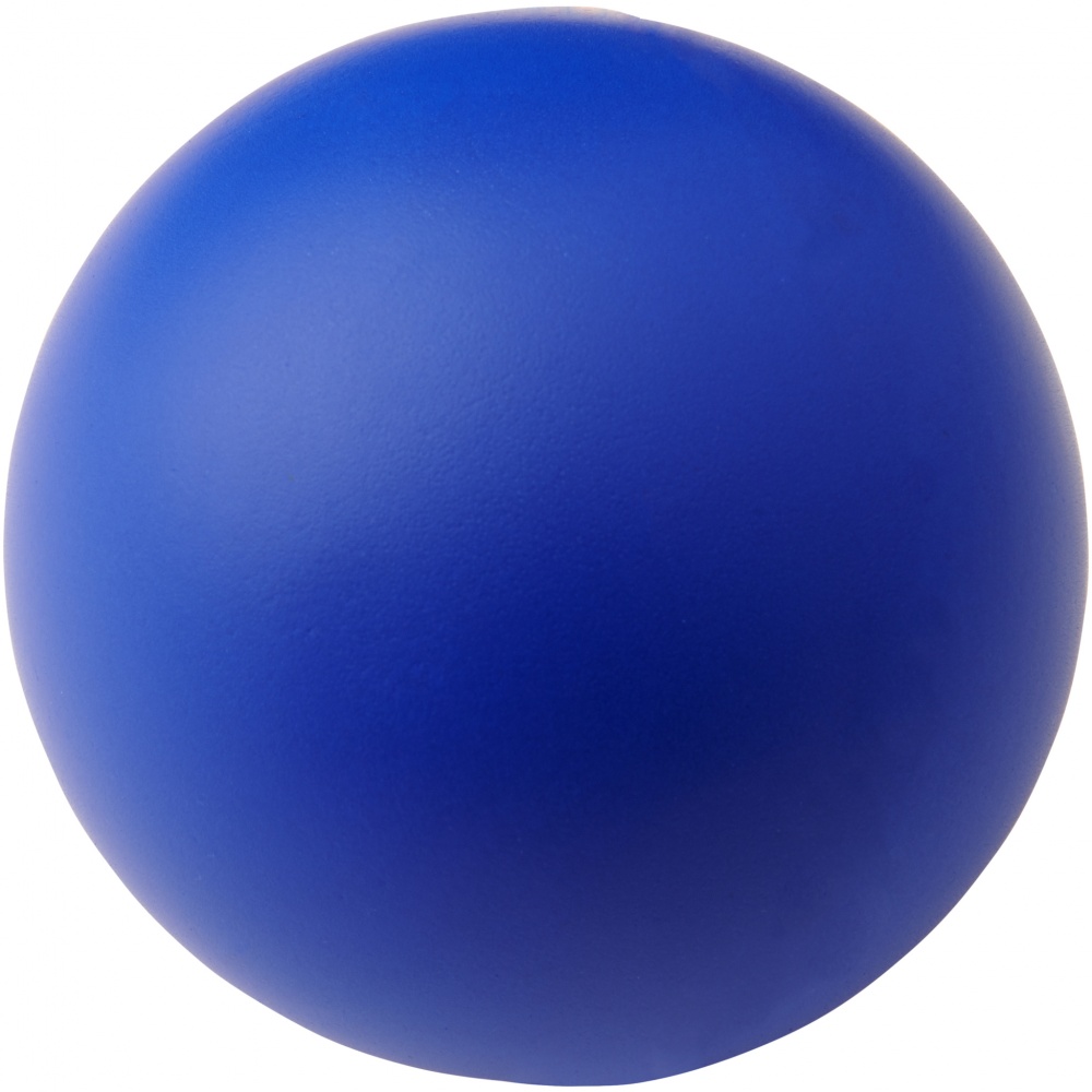 Logo trade promotional giveaways picture of: Cool round stress reliever, royal blue