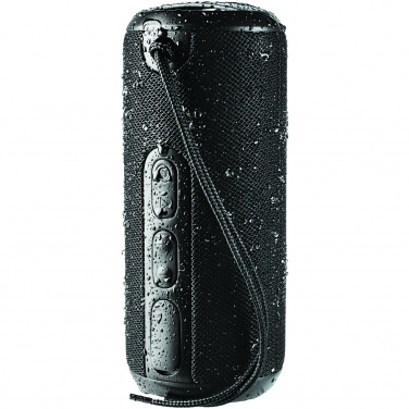Logotrade promotional merchandise image of: Rugged fabric waterproof Bluetooth® speaker, black