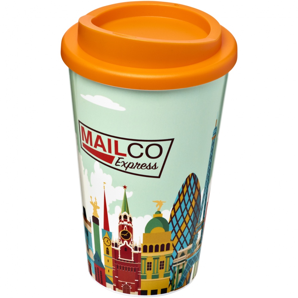 Logo trade promotional products picture of: Brite-Americano® 350 ml insulated tumbler, orange
