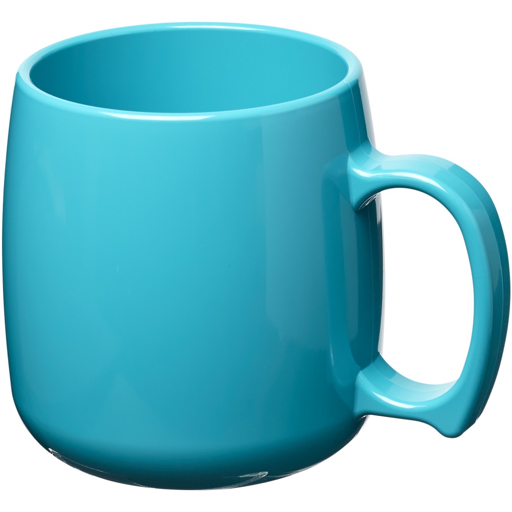 Logo trade business gifts image of: Classic 300 ml plastic mug, light blue