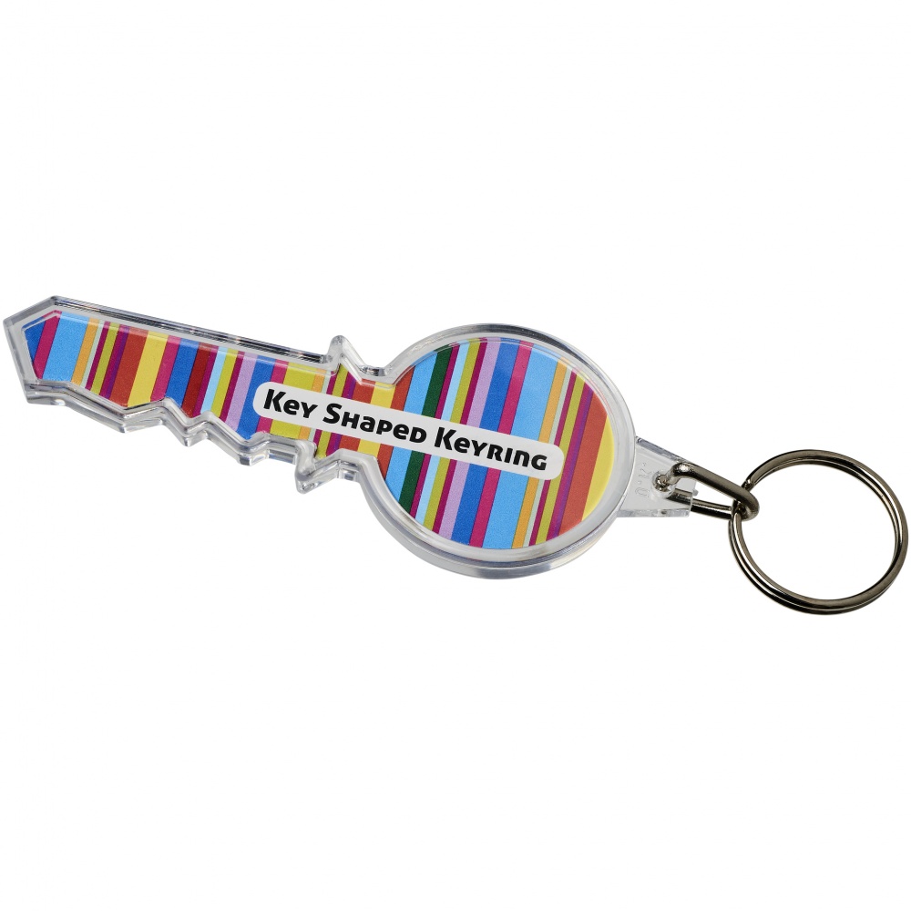 Logotrade promotional giveaways photo of: Combo key-shaped keychain
