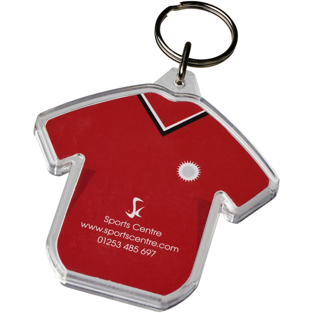 Logotrade promotional merchandise picture of: Combo t-shirt-shaped keychain