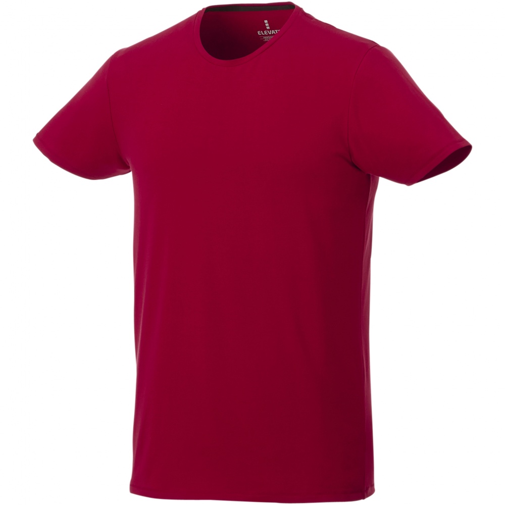 Logotrade promotional gift image of: Balfour short sleeve men's organic t-shirt, red