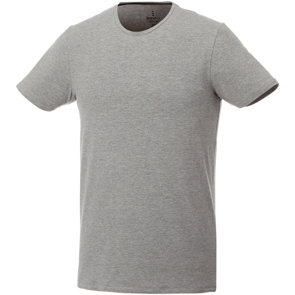 Logo trade promotional gifts image of: Balfour short sleeve men's organic t-shirt, grey