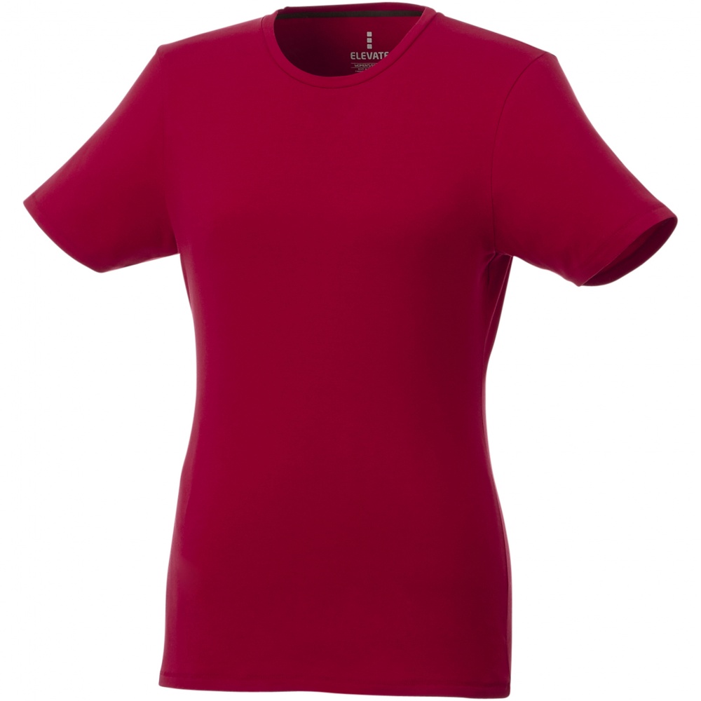 Logotrade promotional item image of: Balfour short sleeve women's organic t-shirt, Red