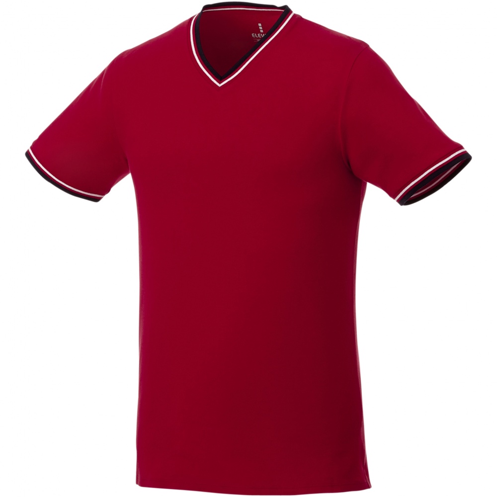 Logotrade advertising products photo of: Elbert short sleeve men's pique t-shirt, red
