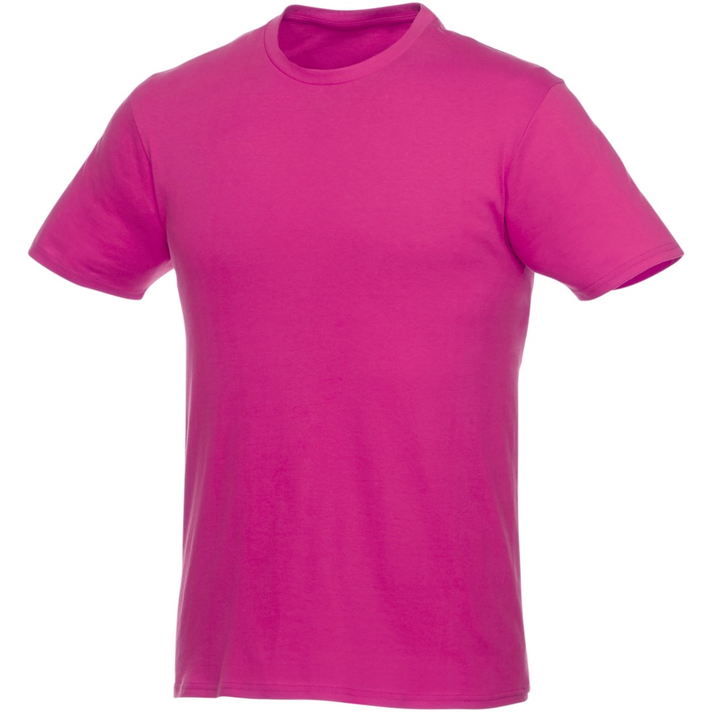 Logo trade promotional giveaways image of: Heros short sleeve unisex t-shirt, pink