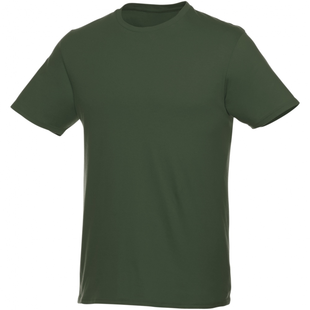 Logo trade promotional giveaways picture of: Heros short sleeve unisex t-shirt, army green