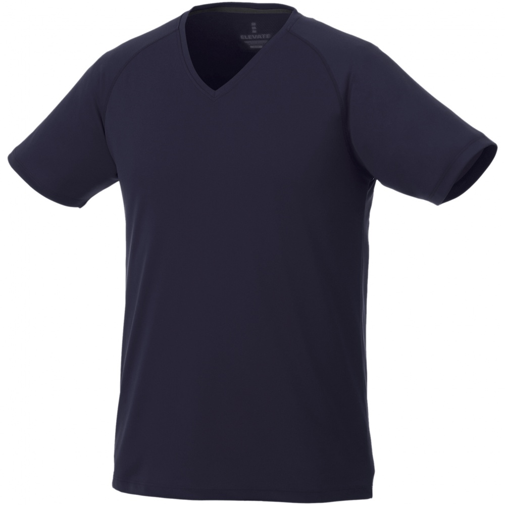 Logotrade promotional giveaway image of: Amery men's cool fit v-neck shirt, navy