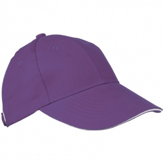 Logo trade promotional products image of: 6-panel baseball cap 'San Francisco', purple