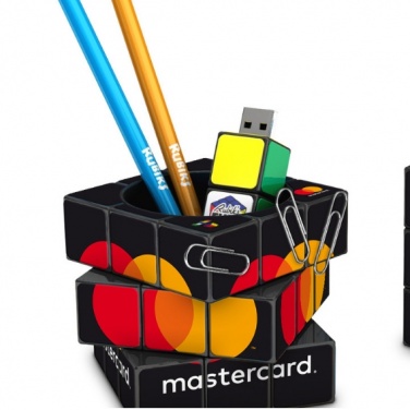 Logo trade promotional item photo of: 3D Rubik's Pen Pot