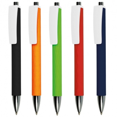 Logotrade promotional giveaway picture of: Plastic ball pen, orange