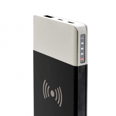 Logotrade promotional merchandise photo of: 5.000 mAh Soft Touch Wireless 5W Charging Powerbank
, grey
