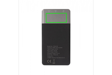 Logotrade promotional items photo of: 5.000 mAh Soft Touch Wireless 5W Charging Powerbank
, grey