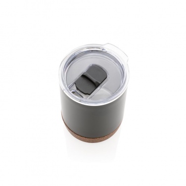 Logotrade promotional merchandise picture of: Cork small vacuum coffee mug, black
