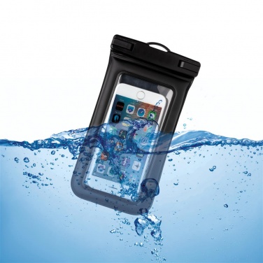 Logo trade promotional merchandise picture of: IPX8 Waterproof Floating Phone Pouch, black