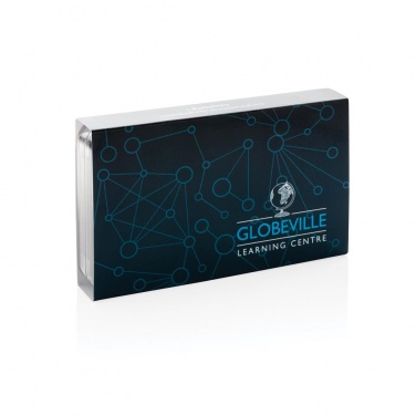 Logotrade promotional merchandise image of: Printed sample 4.000 mAh slim powerbank, black