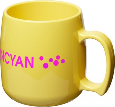 Logo trade promotional giveaways picture of: Classic 300 ml plastic mug, yellow