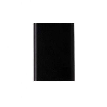 Logotrade business gift image of: Aluminium 5.000 mAh pocket powerbank, black