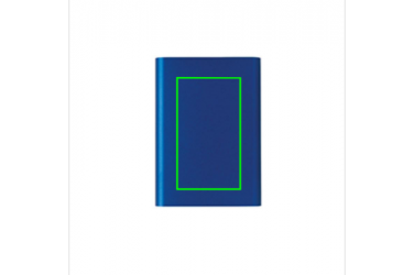 Logotrade corporate gift picture of: Aluminium 5.000 mAh pocket powerbank, blue