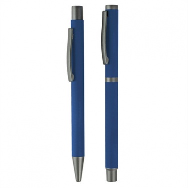 Logo trade promotional giveaways image of: Writing set, ball pen and roller ball pen
