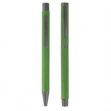 Logo trade advertising products image of: Writing set, ball pen and roller ball pen