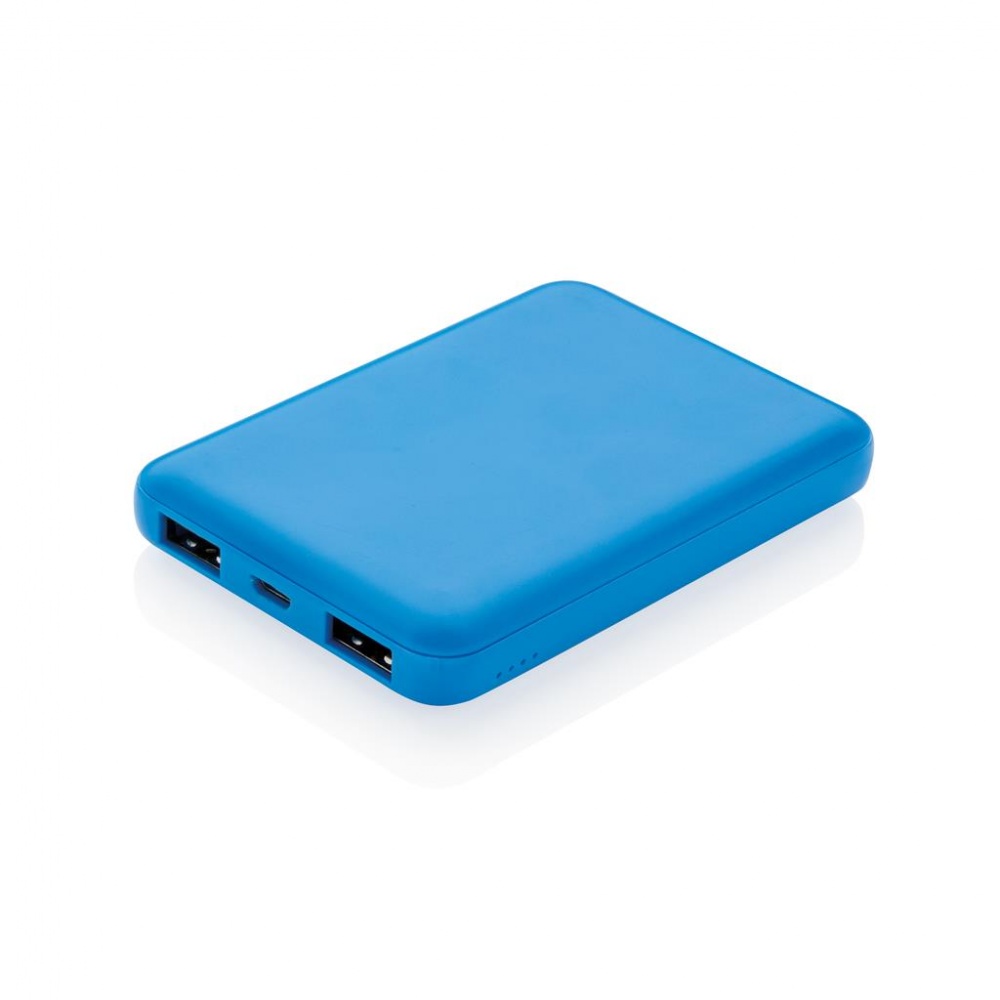 Logotrade promotional giveaway picture of: High Density 5.000 mAh Pocket Powerbank, blue