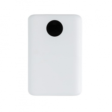 Logo trade corporate gifts picture of: 10.000 mAh pocket powerbank with triple input, white
