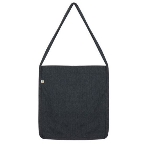 Logo trade corporate gifts picture of: Tote sling bag Salvage, melange black