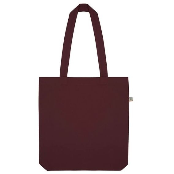 Logo trade promotional giveaways image of: Shopper tote bag, burgundy