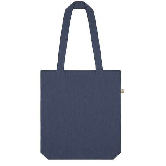Logo trade promotional gift photo of: Shopper tote bag, melange dark denim