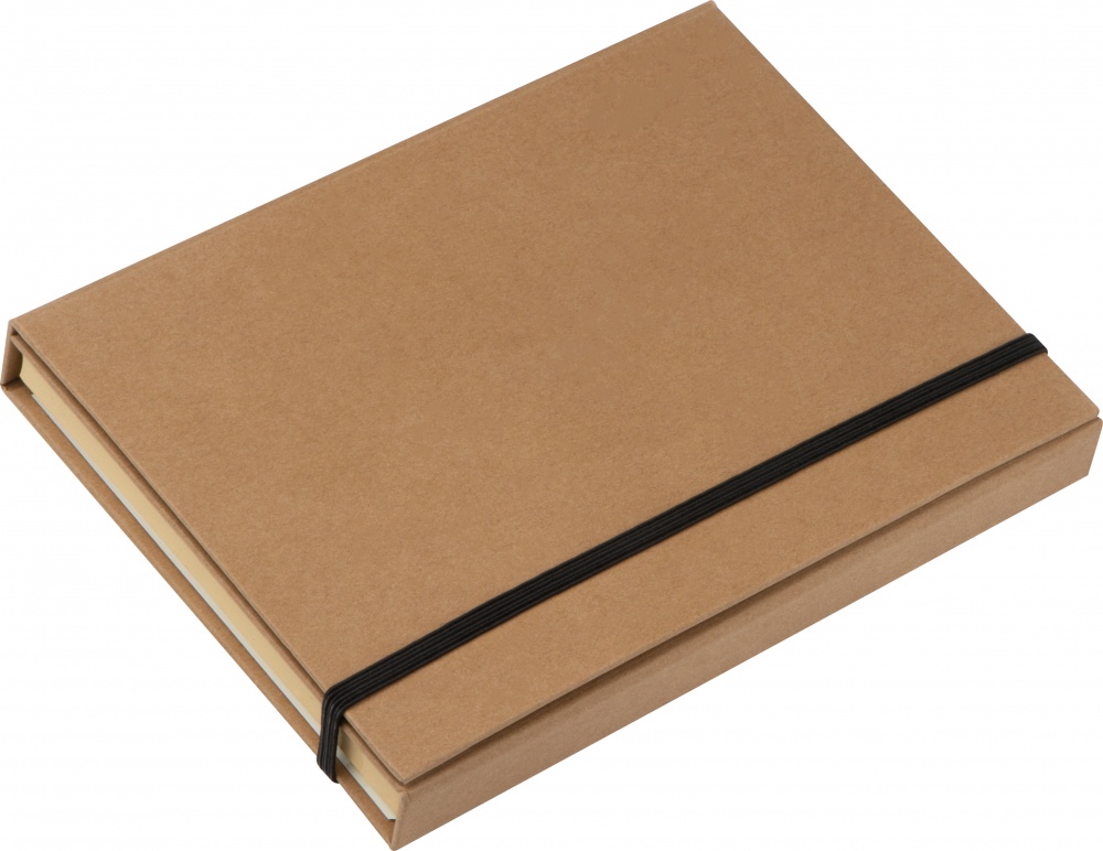 Logotrade corporate gift picture of: Writing case with cardboard cover, brown