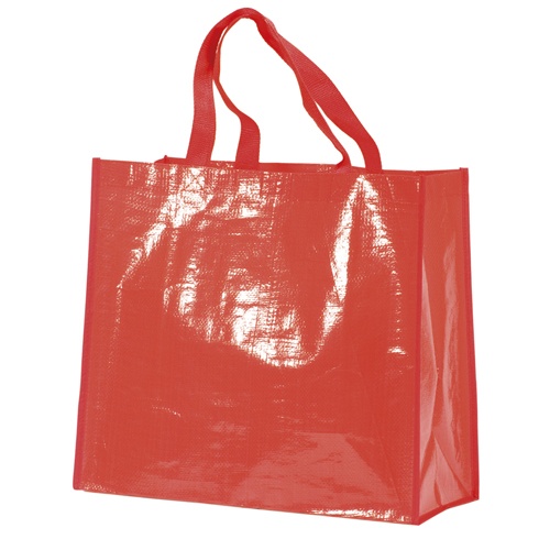 Logo trade promotional gifts image of: Shopping bag, Red