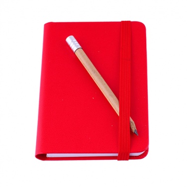 Logotrade business gift image of: Notebook A7, Red