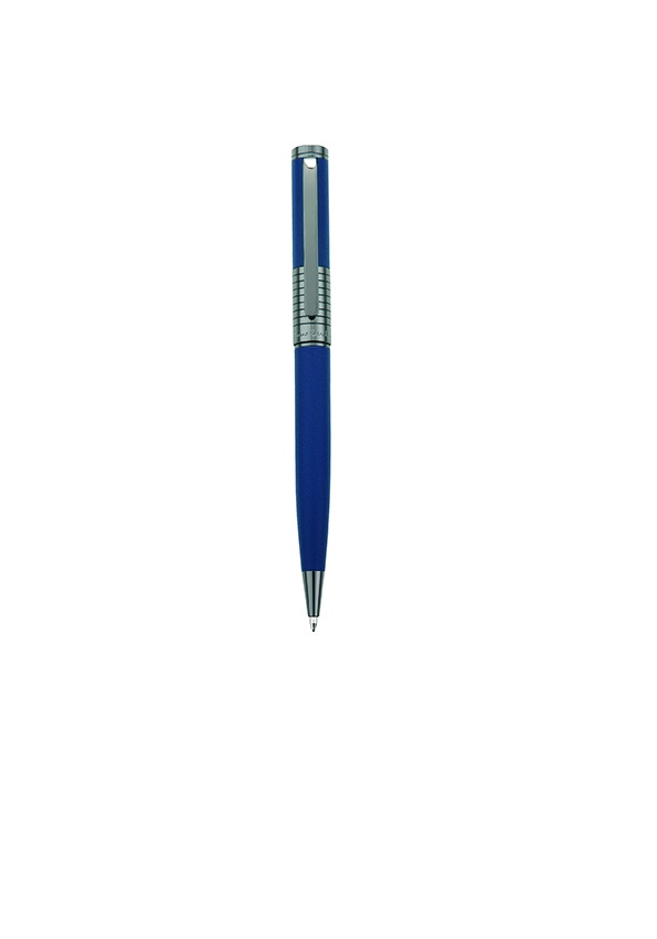 Logo trade advertising products picture of: Metal ballpoint pen EVOLUTION Pierre Cardin, Blue
