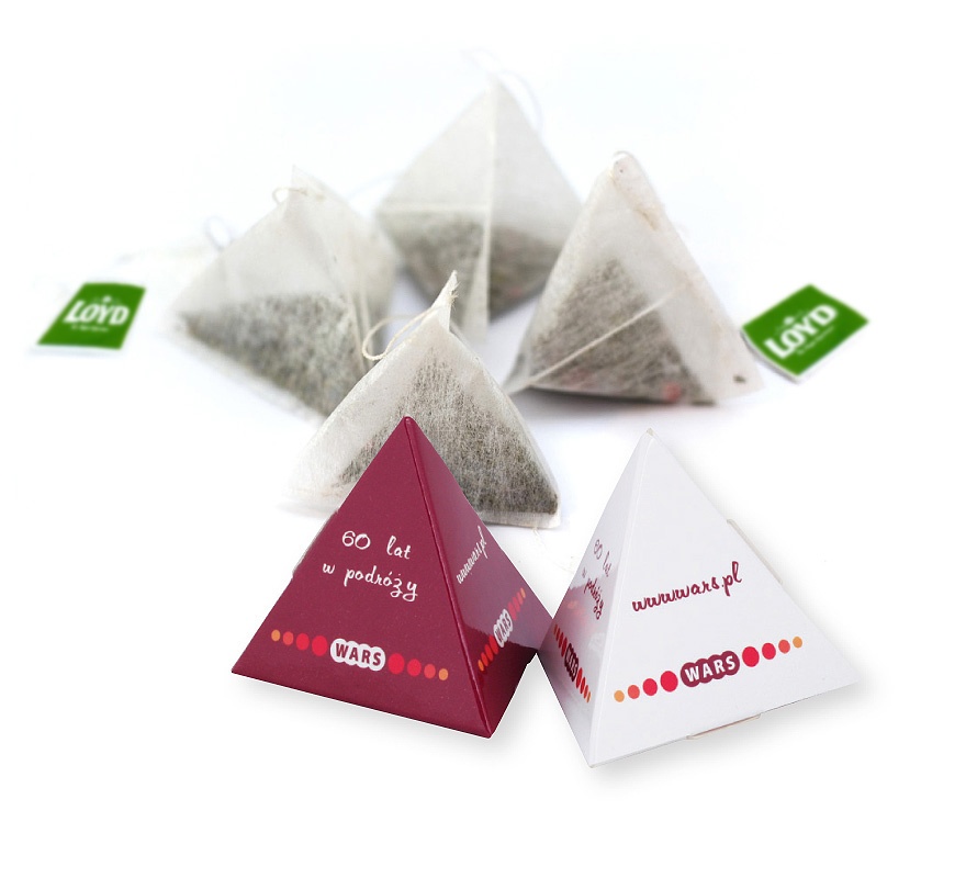 Logo trade promotional merchandise image of: tea pyramid