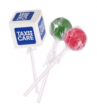 Logotrade promotional product picture of: Cube lollipops