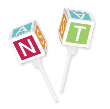 Logo trade promotional items picture of: Cube lollipops