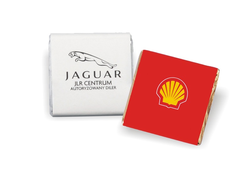 Logo trade promotional products image of: Square chocolates