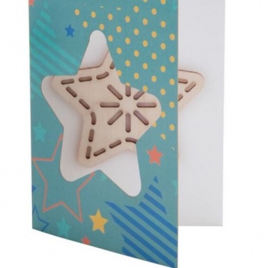 Logotrade promotional item picture of: CreaX Christmas card, star