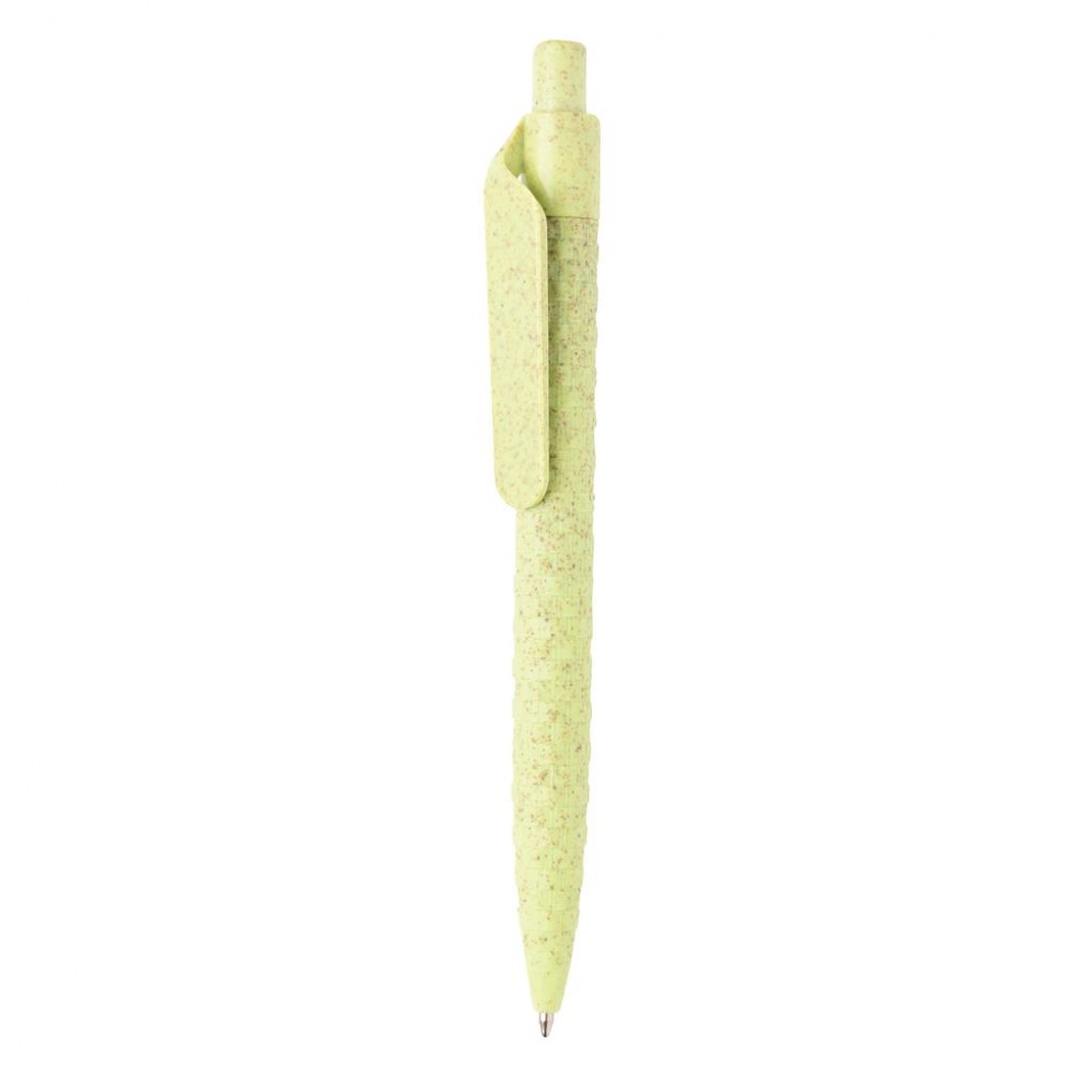 Logo trade advertising products image of: Wheatstraw pen, green