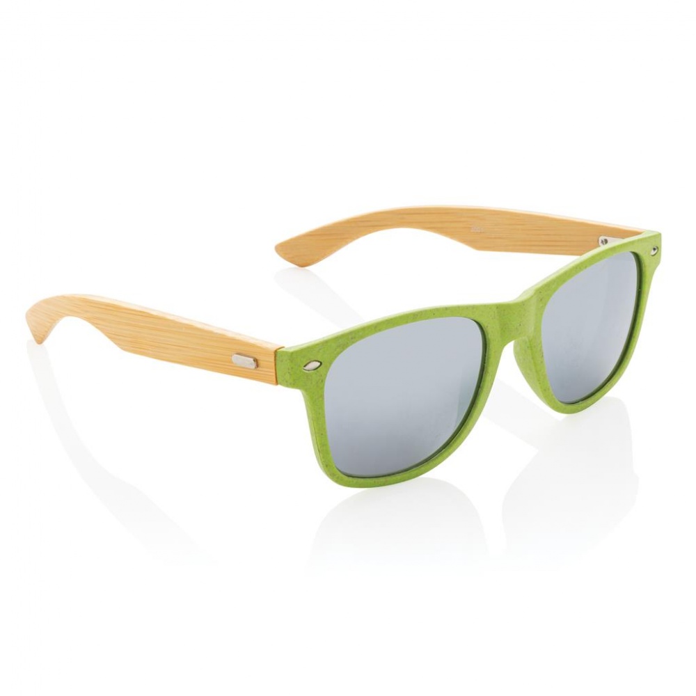 Logotrade promotional merchandise photo of: Wheat straw and bamboo sunglasses, green